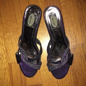 Purple Glitter Heel